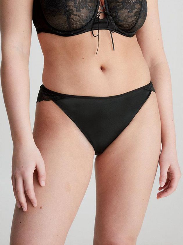 Black Calvin Klein Lace Bikini Women Briefs | GMUJ-93684