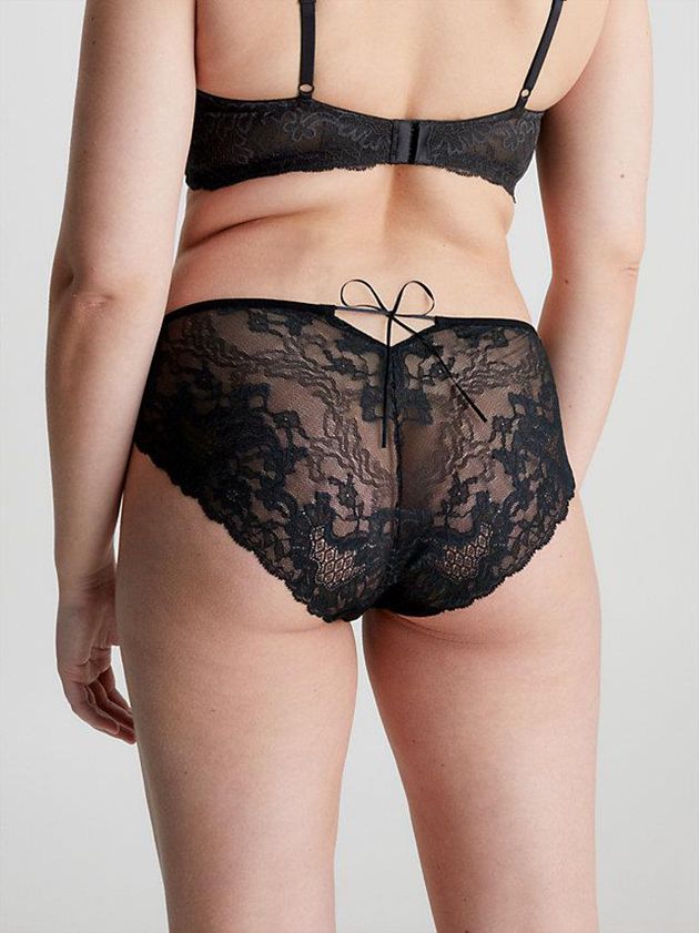 Black Calvin Klein Lace Bikini Women Briefs | GMUJ-93684