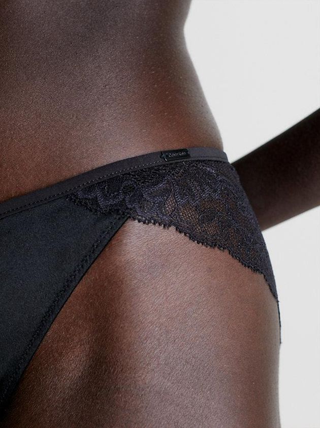 Black Calvin Klein Lace Bikini Women Briefs | GMUJ-93684