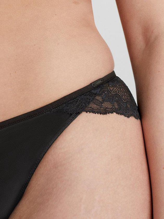 Black Calvin Klein Lace Bikini Women Briefs | GMUJ-93684