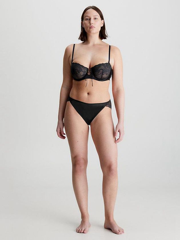 Black Calvin Klein Lace Bikini Women Briefs | GMUJ-93684
