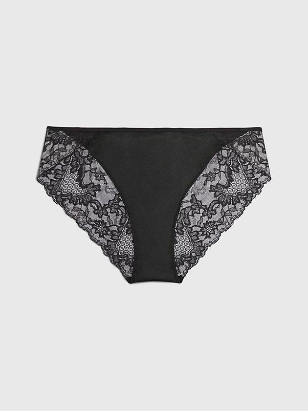 Black Calvin Klein Lace Bikini Women Briefs | GMUJ-93684