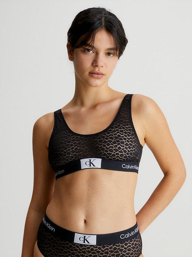 Black Calvin Klein Lace - Ck96 Women Bra | EBQK-68409
