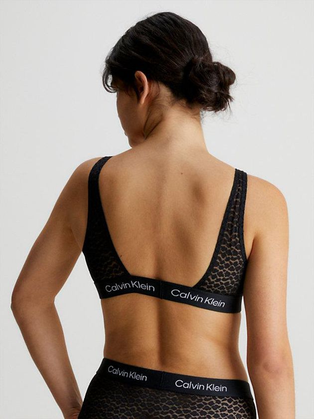 Black Calvin Klein Lace - Ck96 Women Bra | EBQK-68409