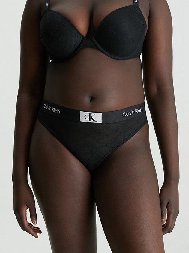 Black Calvin Klein Lace - Ck96 Women Thong | TUAH-95620