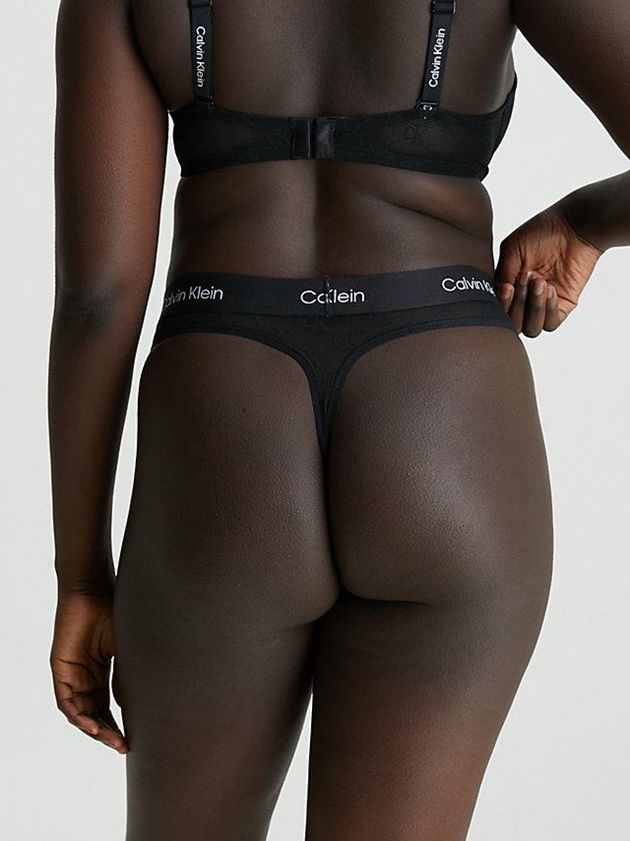 Black Calvin Klein Lace - Ck96 Women Thong | TUAH-95620