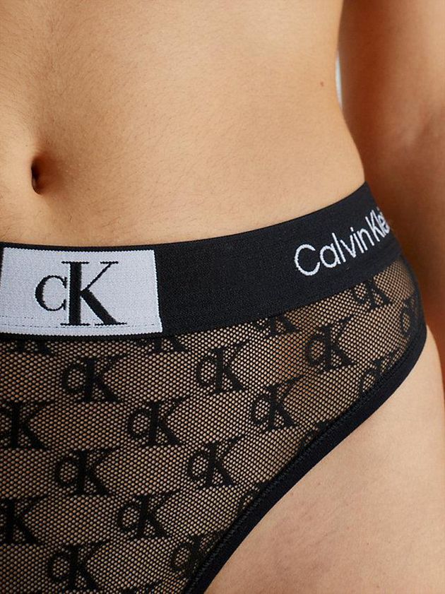 Black Calvin Klein Lace - Ck96 Women Thong | TUAH-95620