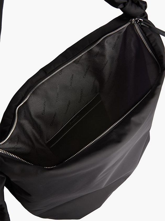Black Calvin Klein Large Recycled Hobo Women Bags | ISDE-59371