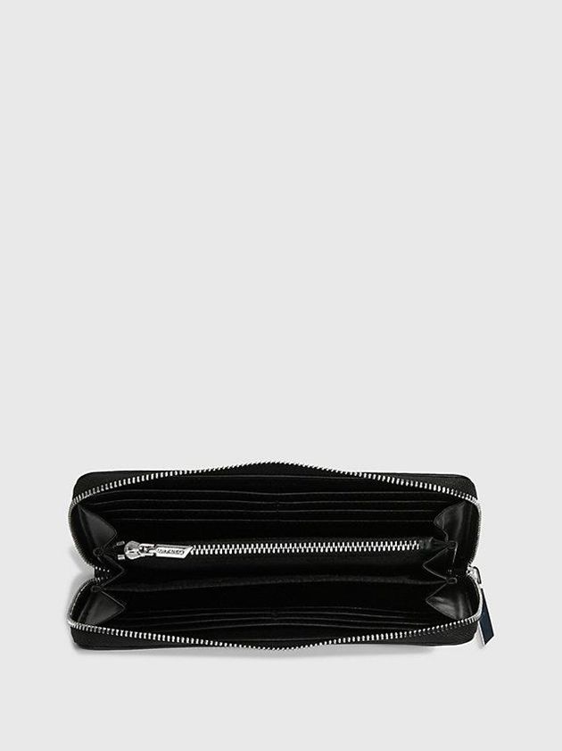 Black Calvin Klein Large Recycled Rfid Zip Around Women Wallet | NIBQ-74560