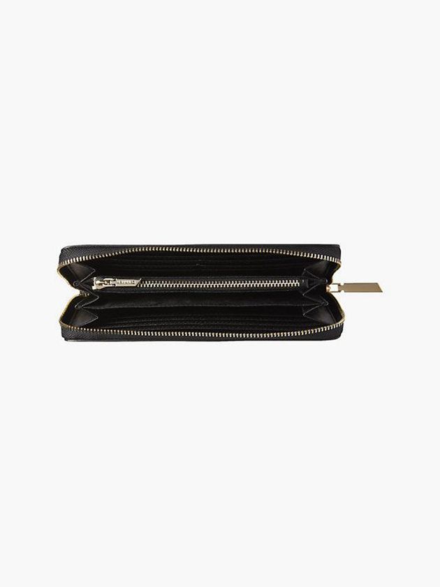 Black Calvin Klein Large Recycled Zip Around Women Wallet | ELCH-40937
