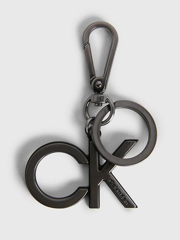 Black Calvin Klein Leather And Keyring Gift Set Men Wallet | QMEK-56231