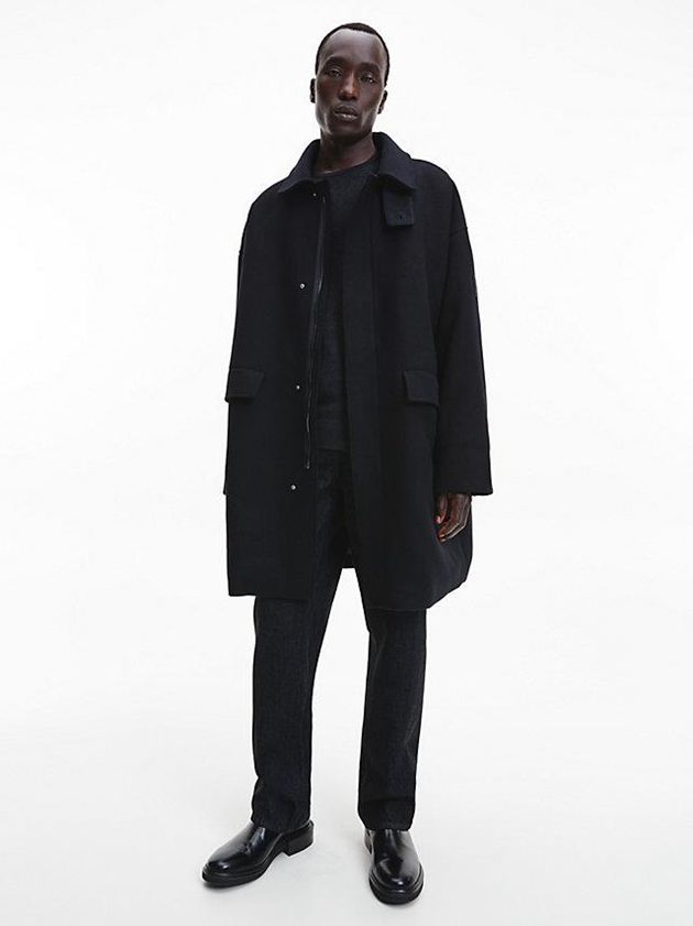 Black Calvin Klein Leather Chelsea Men Boots | NBWE-01654