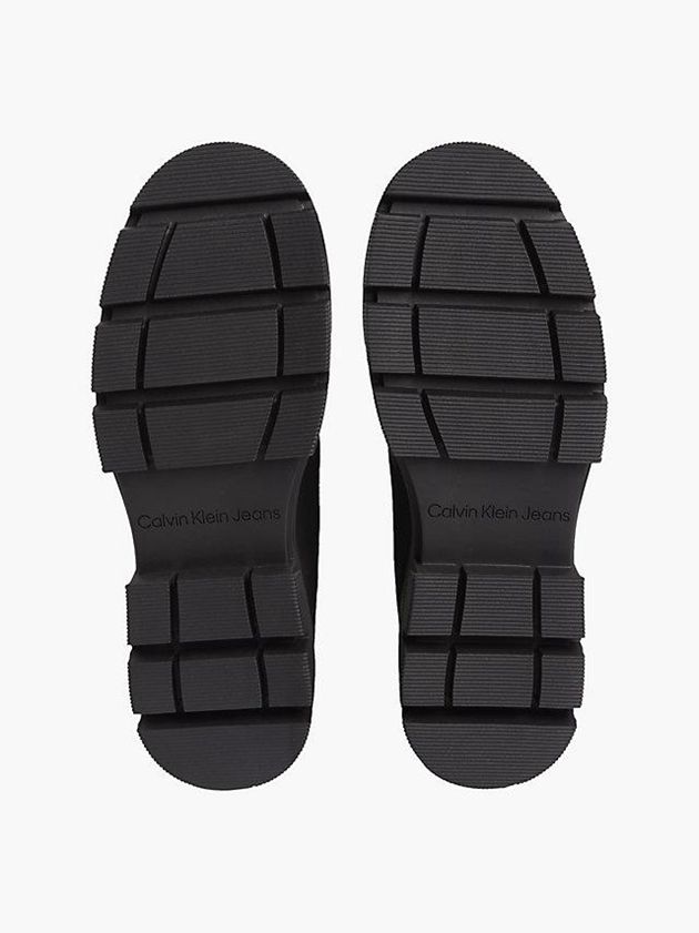 Black Calvin Klein Leather Chunky Men Boots | BDKO-61584