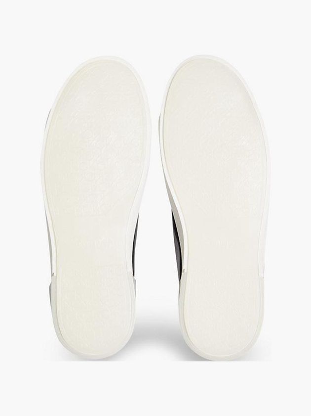Black Calvin Klein Leather High-Top Women Sneakers | FVGT-14075