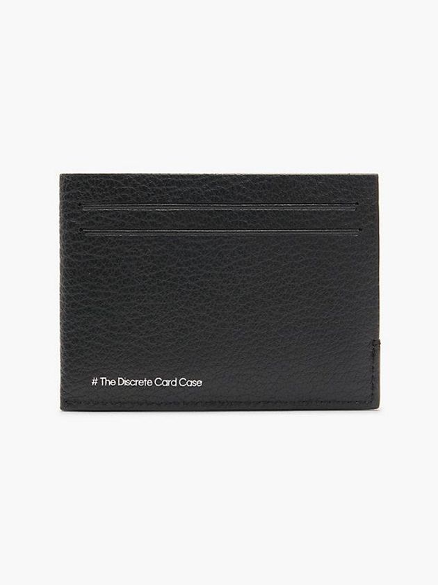 Black Calvin Klein Leather Men Cardholders | QDOK-27461