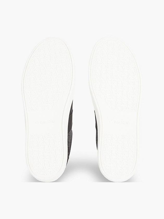 Black Calvin Klein Leather Men Sneakers | RLXY-96312