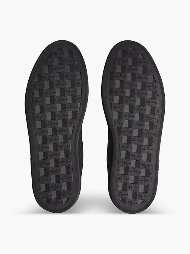 Black Calvin Klein Leather Men Sneakers | JOZL-40527