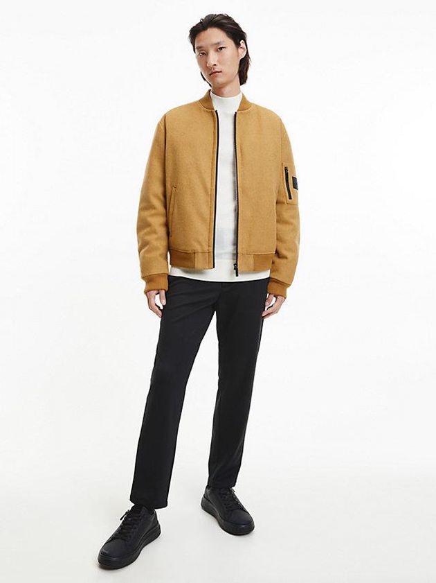 Black Calvin Klein Leather Men Sneakers | FOPL-84390