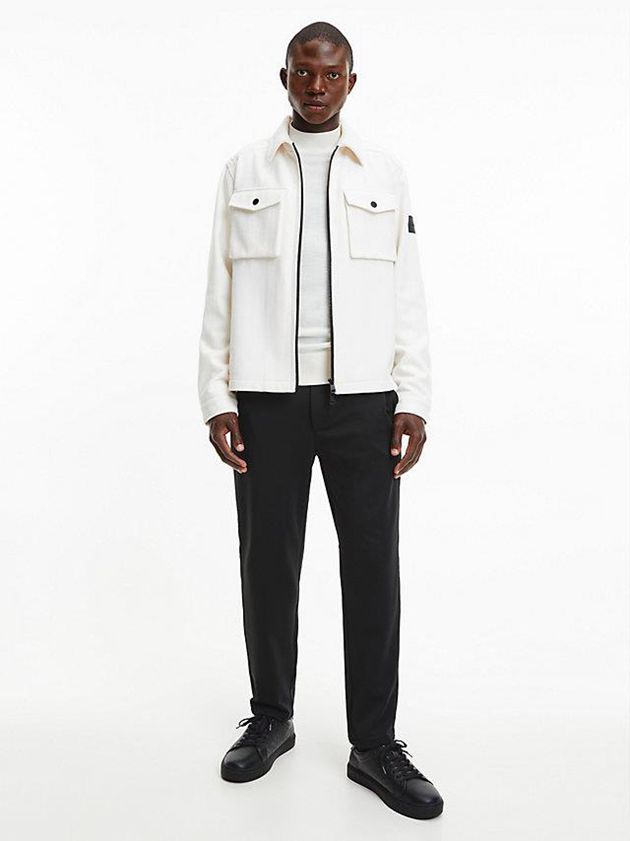Black Calvin Klein Leather Men Sneakers | EWCA-69210