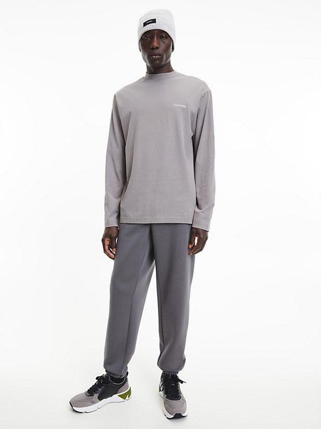 Black Calvin Klein Leather Men Sneakers | OXBS-49108
