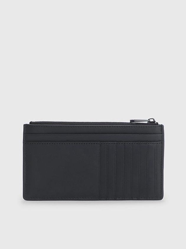 Black Calvin Klein Leather Phone Men Wallet | LTSD-57069