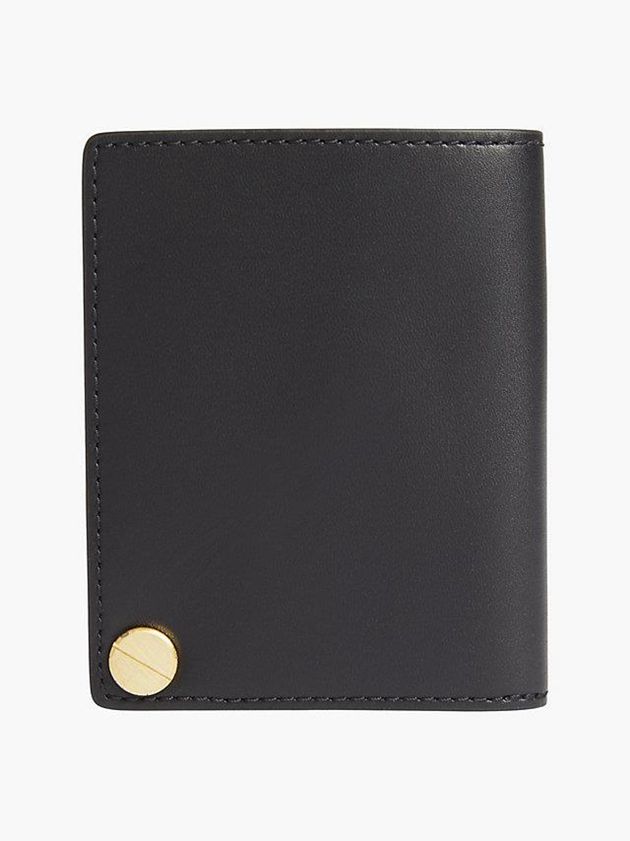 Black Calvin Klein Leather With Case Men Cardholders | UFSQ-13247