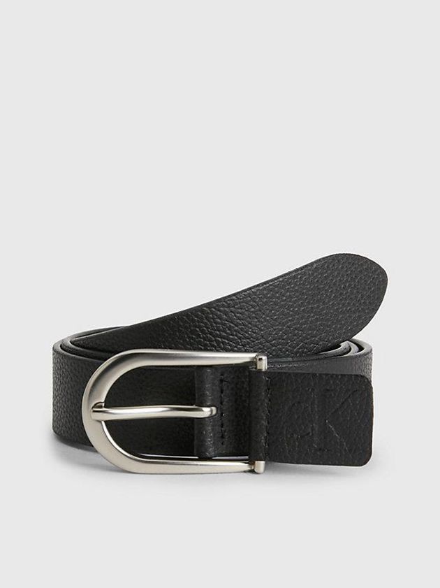 Black Calvin Klein Leather Women Belt | BGXI-26813