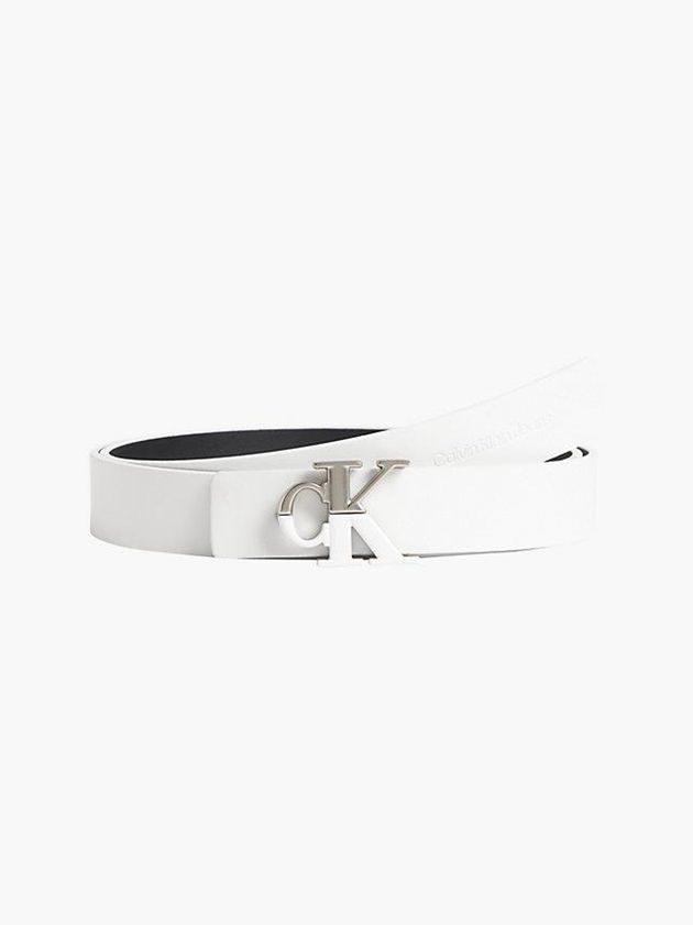 Black Calvin Klein Leather Women Belt | NFYU-16230