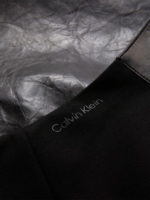 Black Calvin Klein Leather Women Skirt | YCME-45087