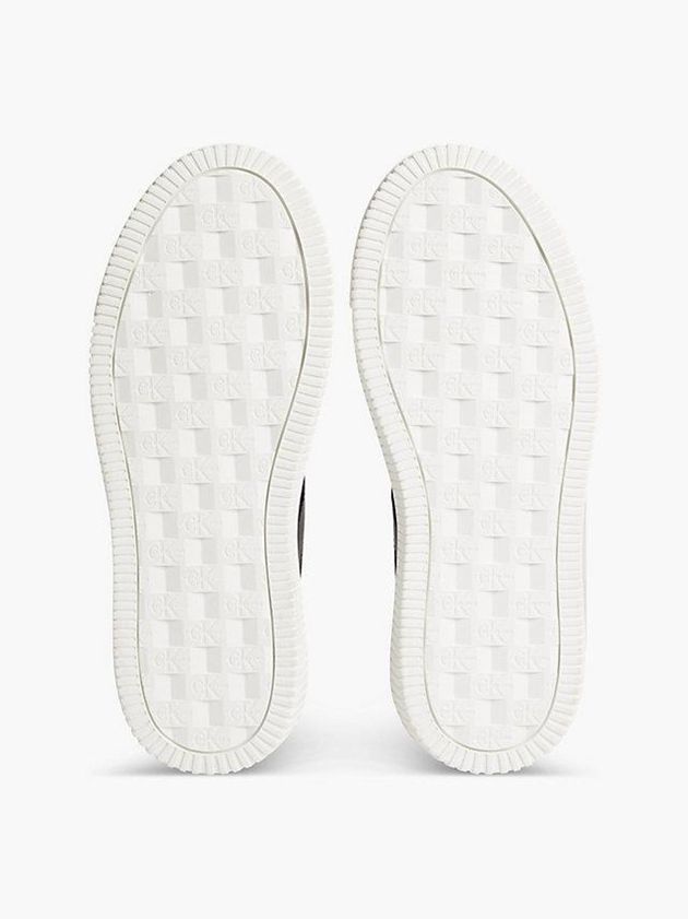 Black Calvin Klein Leather Women Sneakers | BAFP-39041