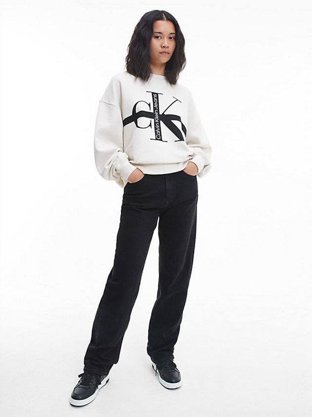 Black Calvin Klein Leather Women Sneakers | GMVP-08673