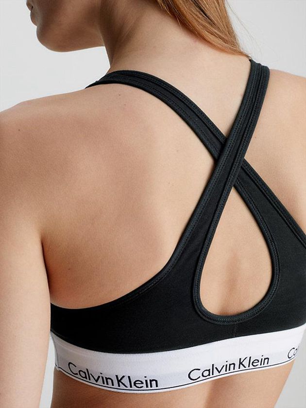 Black Calvin Klein Lift - Modern Cotton Women Bra | AIBP-85347
