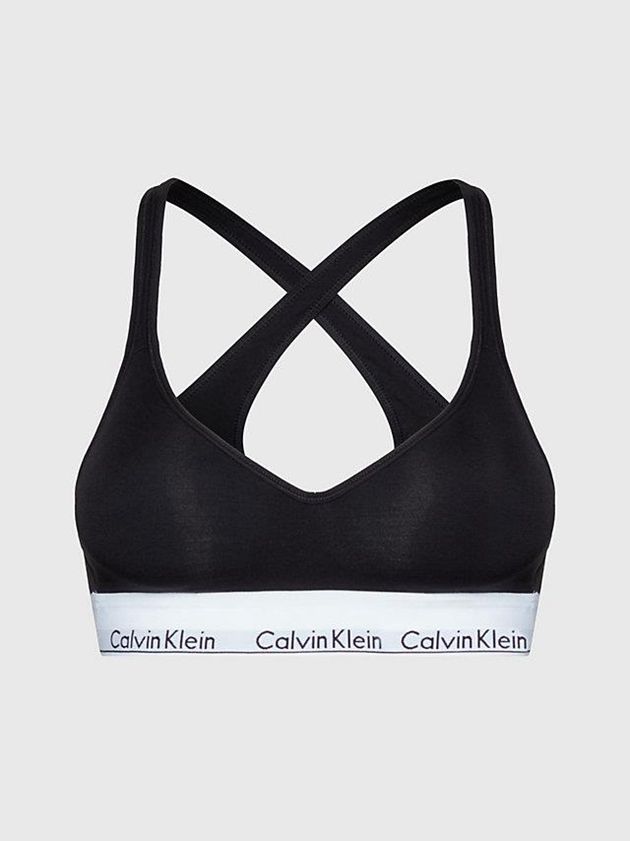 Black Calvin Klein Lift - Modern Cotton Women Bra | AIBP-85347