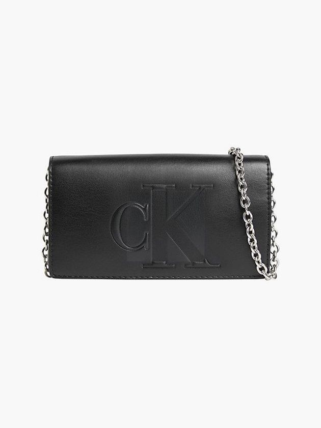 Black Calvin Klein Logo Phone Women Bags | WGDO-17286