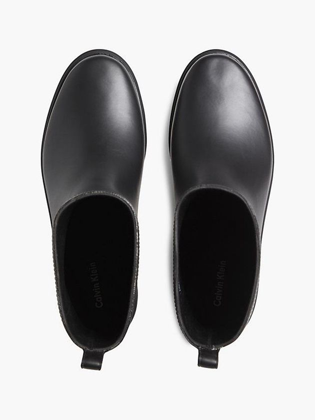 Black Calvin Klein Logo Rain Women Boots | HLDO-49781