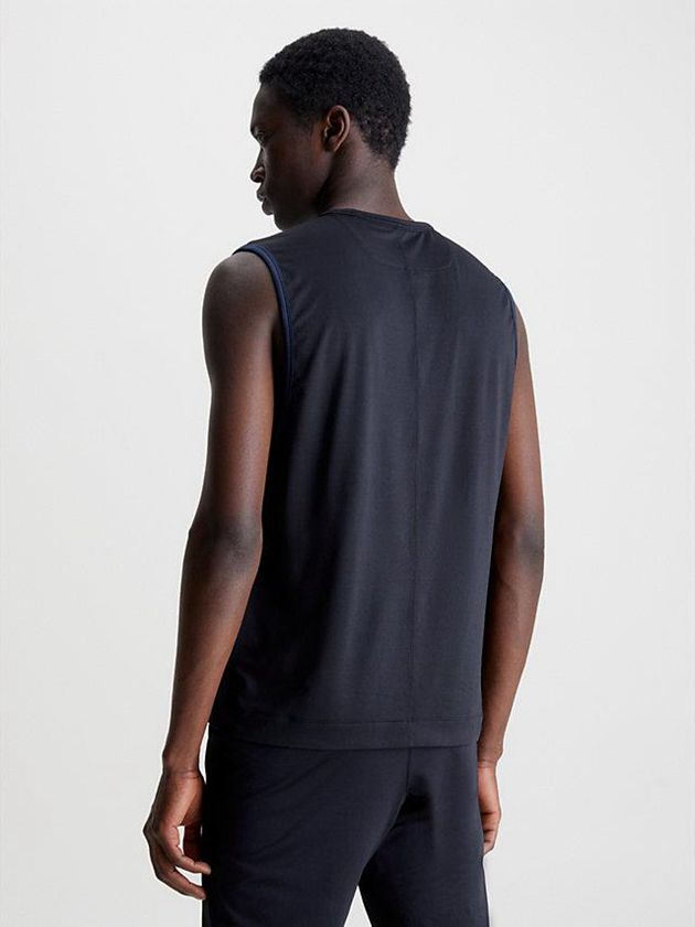 Black Calvin Klein Logo Tank Men Top | RQDA-62341