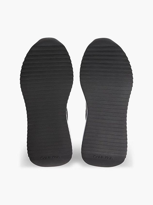 Black Calvin Klein Logo Wedge Women Sneakers | UBOJ-78496