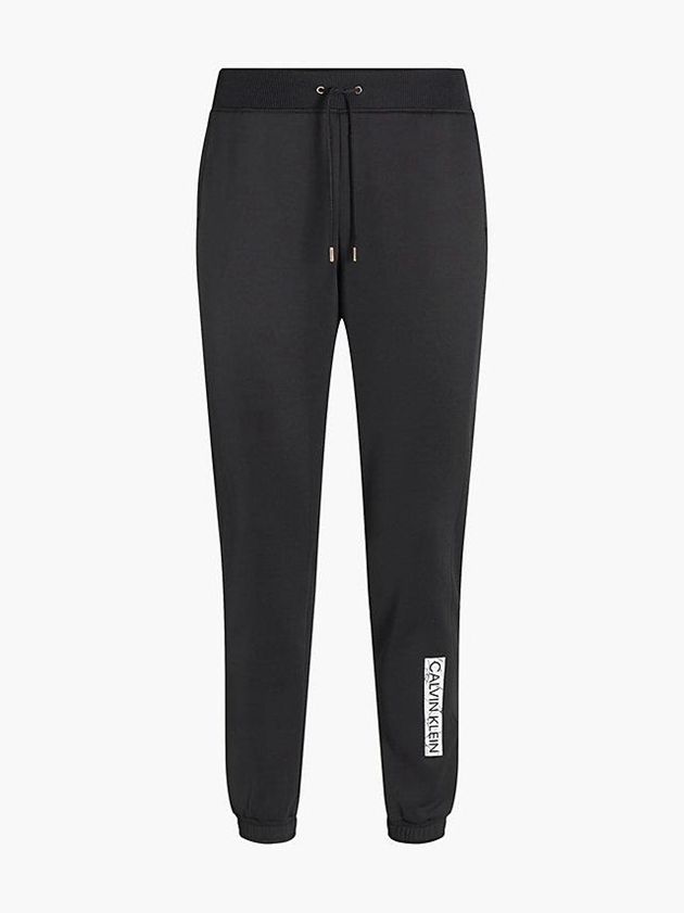 Black Calvin Klein Logo Women Joggers | VLTK-85407
