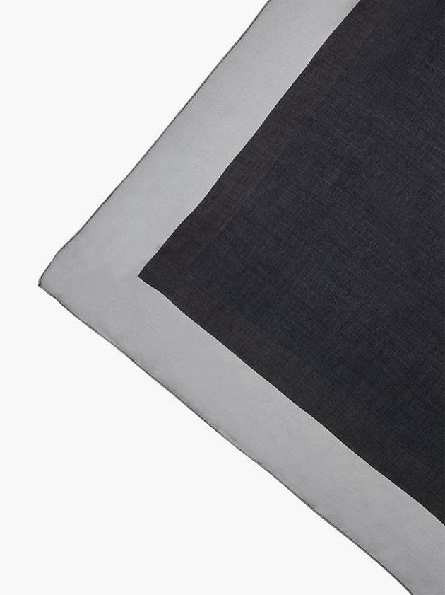 Black Calvin Klein Logo Women Scarf | KDRM-71365