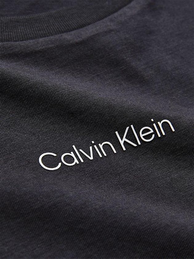 Black Calvin Klein Logo Women T-Shirt | ABLX-05187