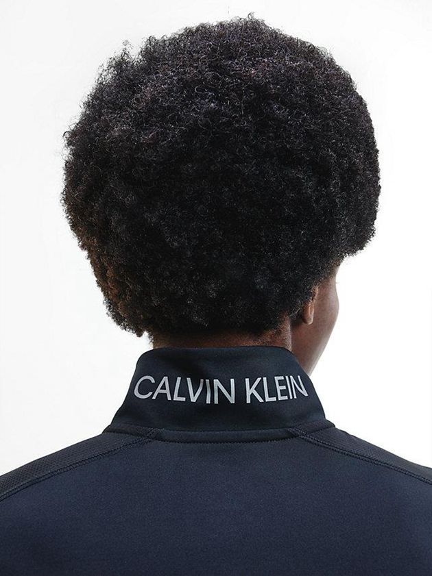 Black Calvin Klein Long Sleeve Gym Men T-Shirt | FVTM-92187