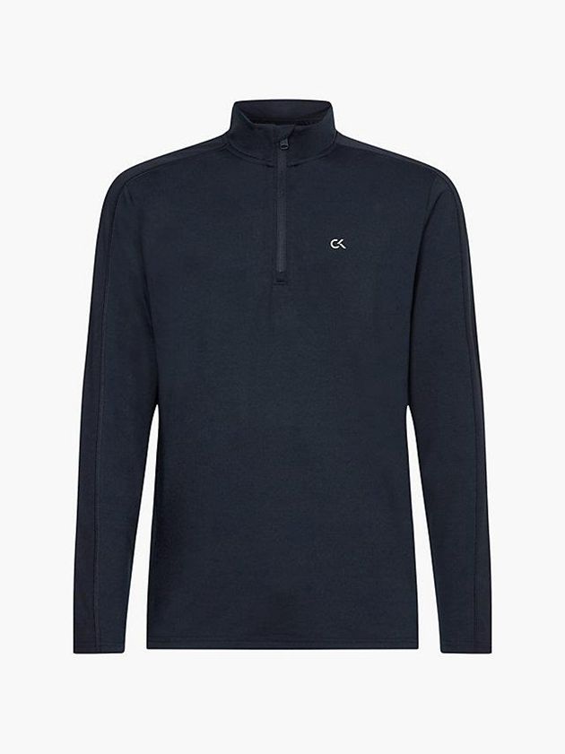 Black Calvin Klein Long Sleeve Gym Men T-Shirt | FVTM-92187