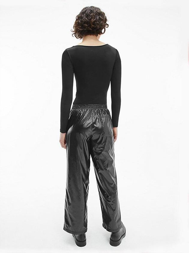 Black Calvin Klein Long Sleeve Women Bodysuit | YQTN-64201