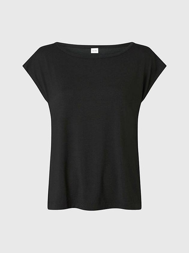 Black Calvin Klein Lounge Women T-Shirt | OMRS-26874