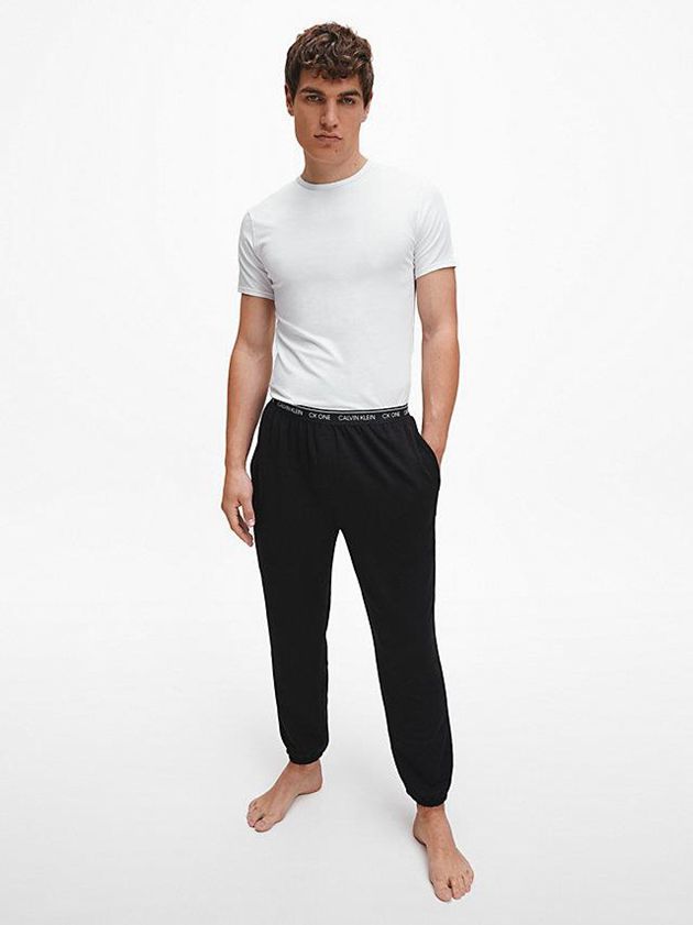 Black Calvin Klein Lounge - CK One Men Joggers | ADPL-65308