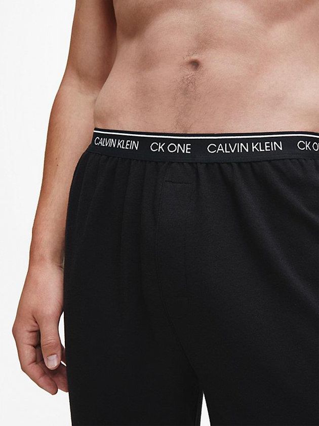 Black Calvin Klein Lounge - CK One Men Joggers | ADPL-65308