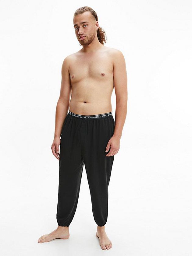 Black Calvin Klein Lounge - CK One Men Joggers | ADPL-65308