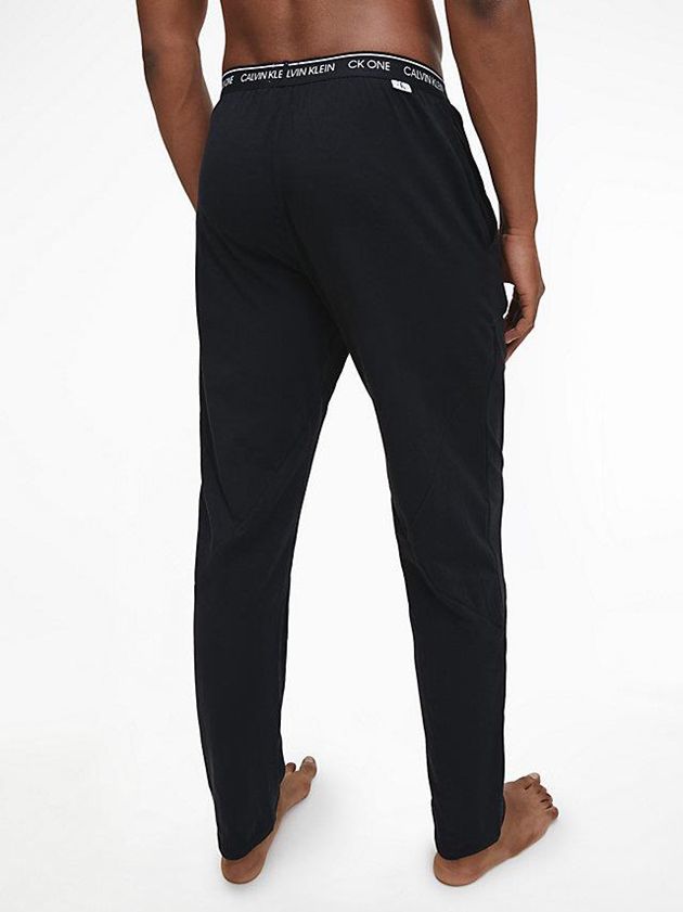 Black Calvin Klein Lounge - CK One Men Joggers | SLYX-48657