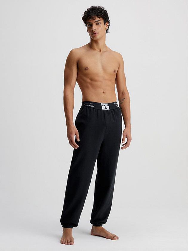 Black Calvin Klein Lounge - Ck96 Men Joggers | TBVE-56290