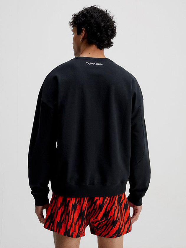 Black Calvin Klein Lounge - Ck96 Men Sweatshirt | BWAJ-58271